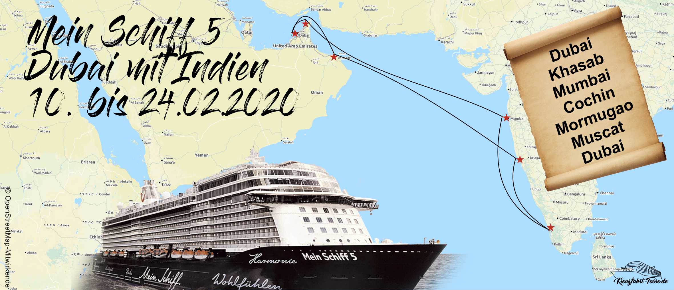 Mein Schiff 5 Dubai Mit Indien Ii