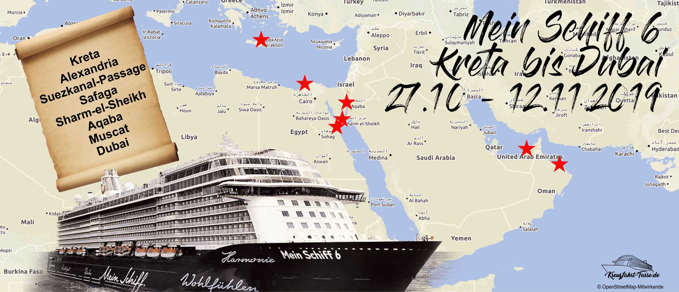 Mein Schiff 6 Kreta Bis Dubai 2710 12112019