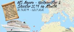 MS Amera - Weihnachten &  Silvester 2019 im Atlantik