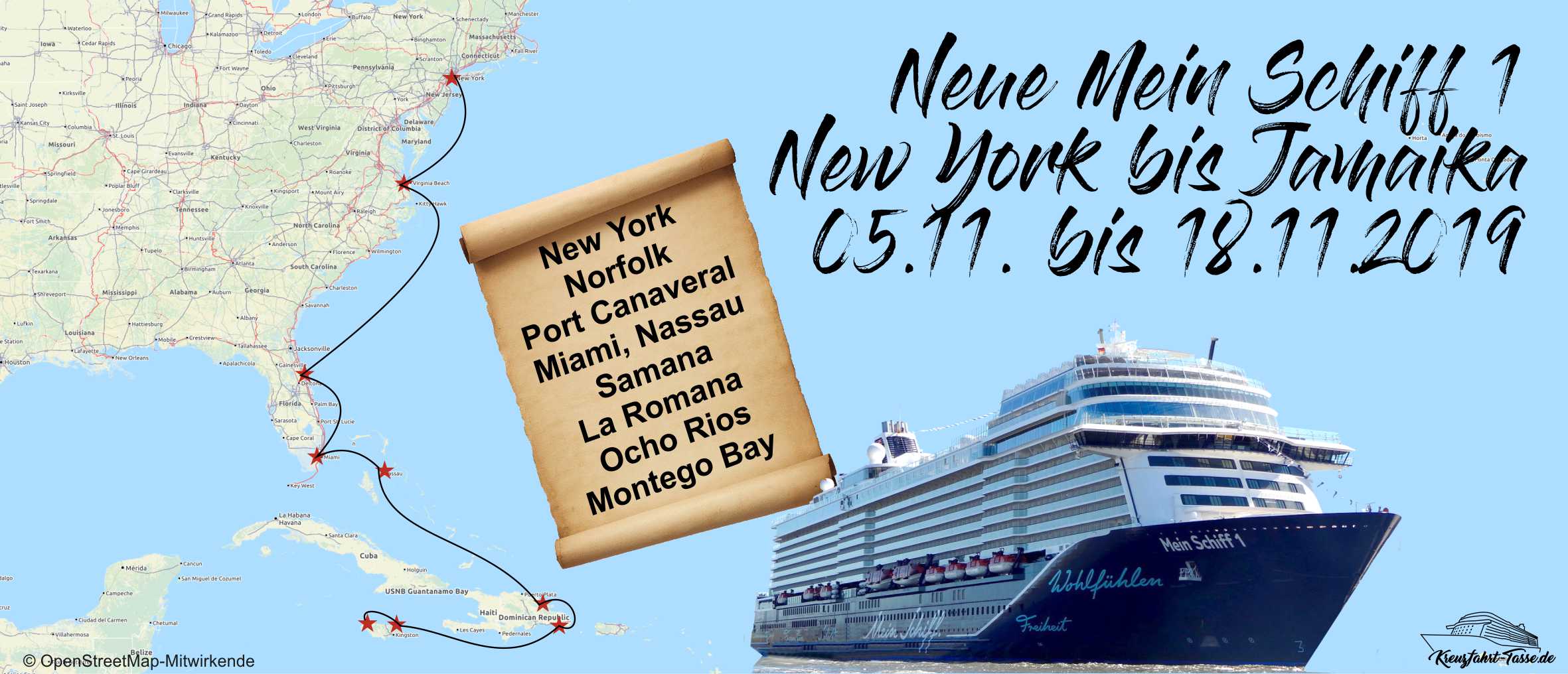 Mein Schiff 1 New York Bis Jamaika 0511 Bis 18112019