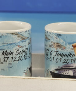 Oster-Special >> Kreuzfahrt-Tasse Set 2 Tassen mit Namen